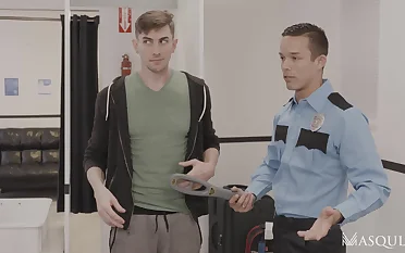 Cop fucks twink with the addition of releases his load in his ass